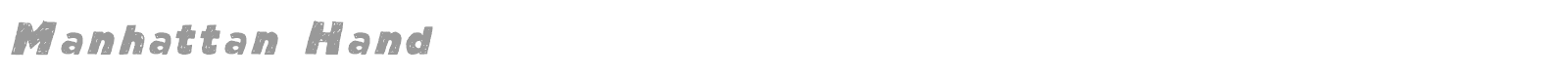 Manhattan Hand font preview